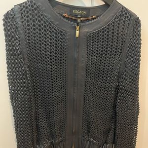 Escada limited edition leather jacket